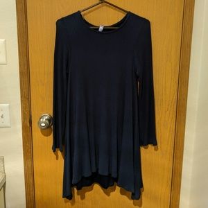 Navy blue shift dress M